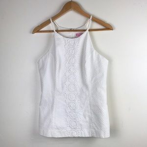 Lilly Pulitzer white high neck Top Size 6